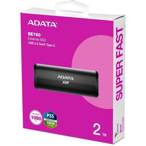 SSD накопичувач ADATA SE760 2 TB Black 10643 фото