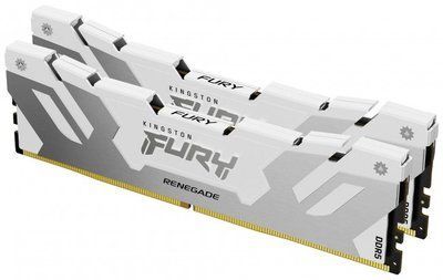 Пам'ять для настільних комп'ютерів Kingston FURY 64 GB (2x32GB) DDR5 6000 MHz Renegade White/Silver 10749 фото