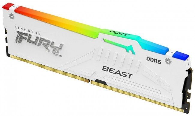 Пам'ять для настільних комп'ютерів Kingston FURY 64 GB (2x32GB) DDR5 6000 MHz Beast RGB EXPO White 10703 фото