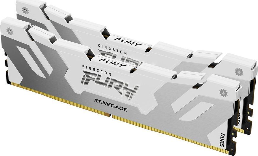 Пам'ять для настільних комп'ютерів Kingston FURY 32 GB (2x16GB) DDR5 6000 MHz Renegade RGB White/Silver 10803 фото