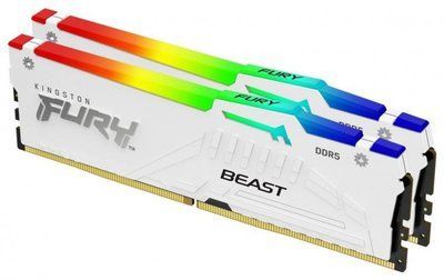 Пам'ять для настільних комп'ютерів Kingston FURY 48 GB (2x24GB) CUDIMM DDR5 8400 MHz Renegade Silver/White RGB 10858 фото
