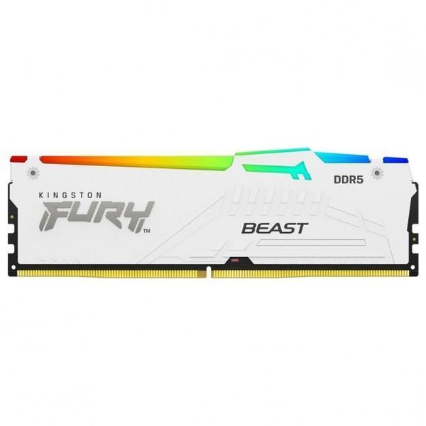 Пам'ять для настільних комп'ютерів Kingston FURY 48 GB (2x24GB) CUDIMM DDR5 8400 MHz Renegade Silver/White RGB 10858 фото
