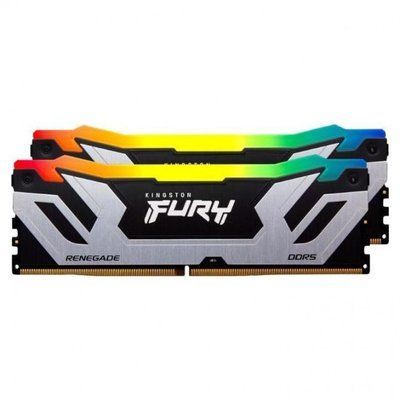 Пам'ять для настільних комп'ютерів Kingston FURY 48 GB (2x24GB) CUDIMM DDR5 8400 MHz Renegade Silver/Black RGB 10859 фото