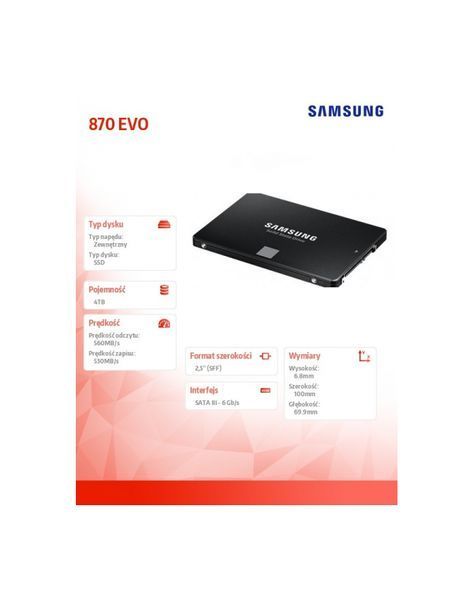 SSD накопичувач Samsung 870 EVO 4 TB 10612 фото