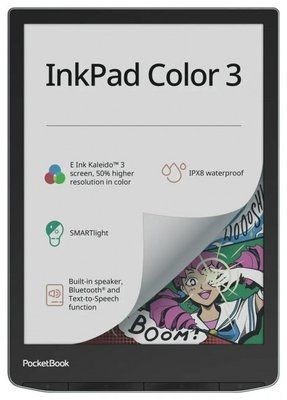 Електронна книга з підсвічуванням PocketBook 743K InkPad Color 3 Stormy Sea 10834 фото