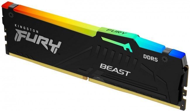 Пам'ять для настільних комп'ютерів Kingston FURY 64 GB (2x32GB) DDR5 4800 MHz Beast RGB 10716 фото