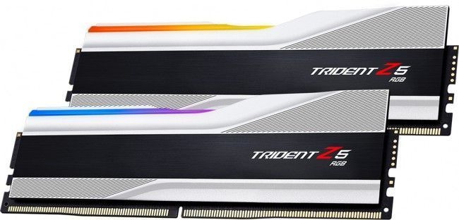 Пам'ять для настільних комп'ютерів G.Skill 32 GB (2x16GB) DDR5 5600 MHz Trident Z5 RGB Silver  10718 фото