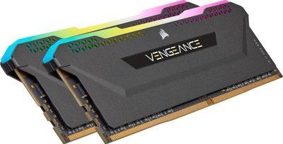 Пам'ять для настільних комп'ютерів Corsair 32 GB (2x16GB) DDR4 3200 MHz Vengeance RGB Pro SL 10772 фото