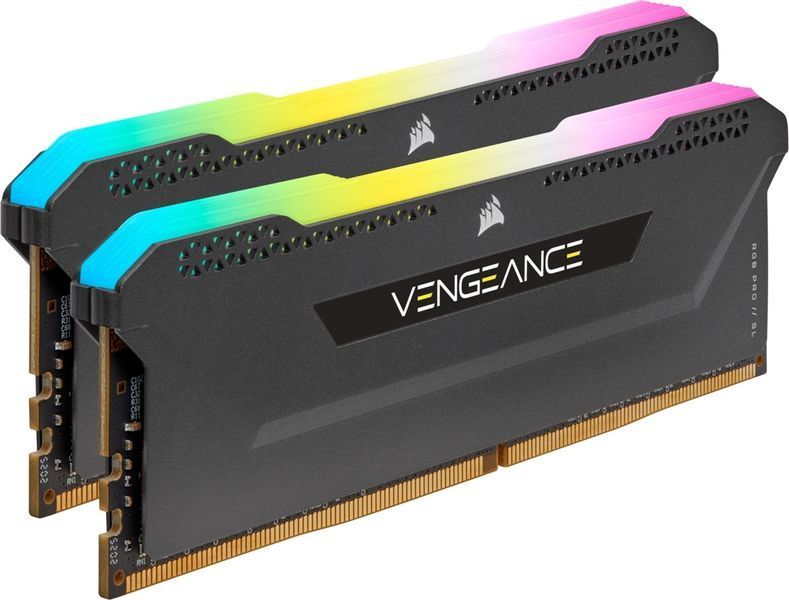 Пам'ять для настільних комп'ютерів Corsair 32 GB (2x16GB) DDR4 3200 MHz Vengeance RGB Pro SL 10772 фото