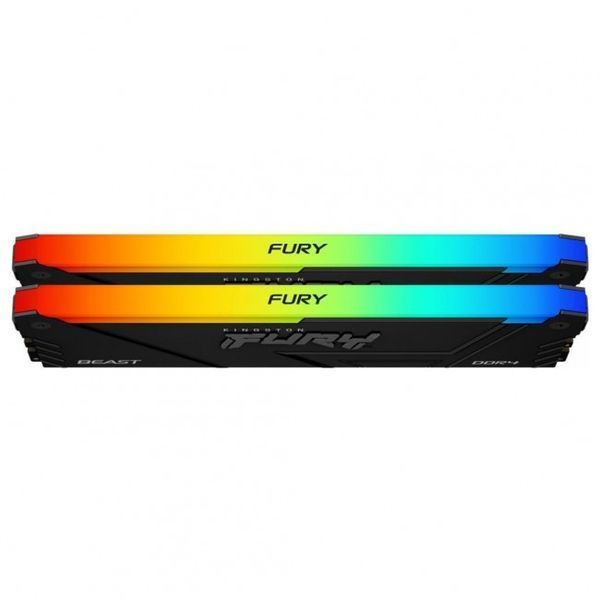 Пам'ять для настільних комп'ютерів Kingston FURY 32 GB (2x16GB) DDR4 3200 MHz Beast RGB Black 10674 фото