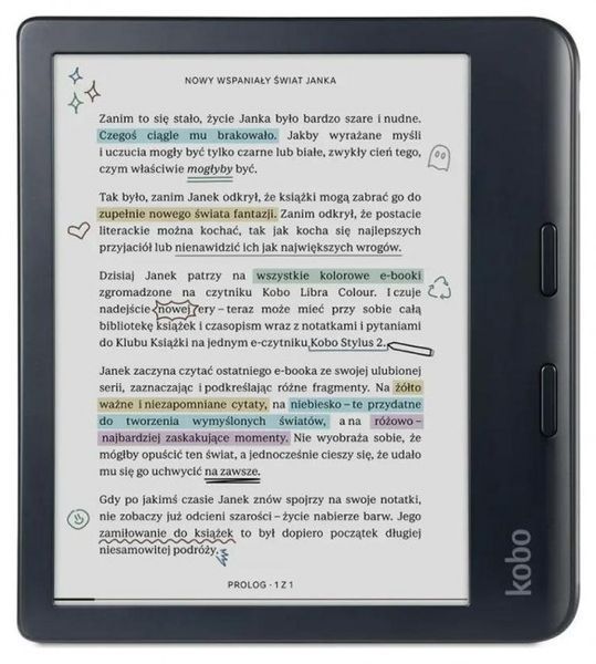 Електронна книга з підсвічуванням Kobo Libra Colour Black 10837 фото