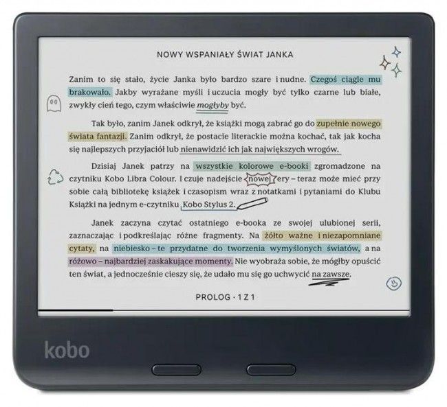 Електронна книга з підсвічуванням Kobo Libra Colour Black 10837 фото